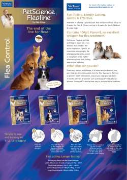 PetScience Flealine Fast Acting, Longer Lasting, Gentle &amp; Effective.