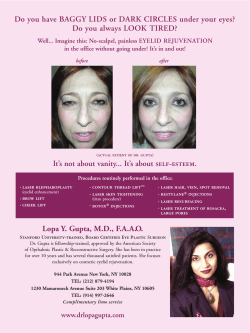 Do you have BAGGY LIDS or DARK CIRCLES under your... Do you always LOOK TIRED?