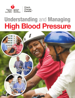 High Blood Pressure  Understanding Check.