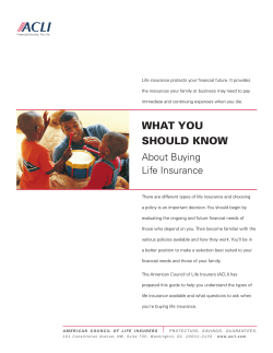 Life insurance protects your financial future. It provides