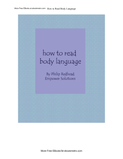 How to Read Body Language  More Free EBooks at ebookmetro.com 1