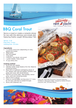 BBQ Coral Trout