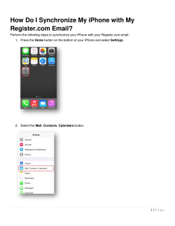 How Do I Synchronize My iPhone with My Register.com Email?