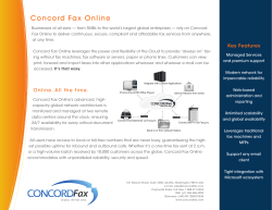 Concord Fax Online