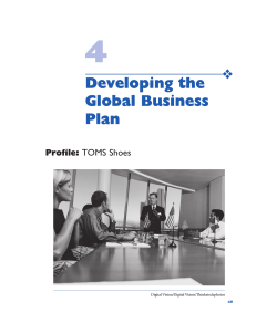 4 Developing the Global Business Plan