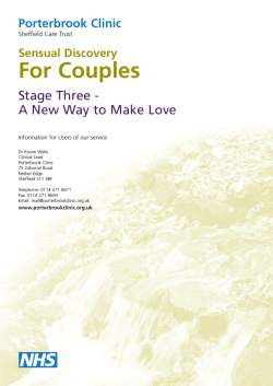 For Couples Stage Three - A New Way to Make Love Porterbrook Clinic