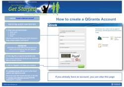 How to create a QGrants Account