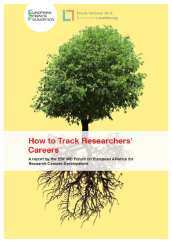 How to Track Researchers’ Careers Research Careers Development