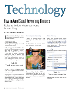 Technology How to Avoid Social Networking Blunders I Rules to follow when everyone