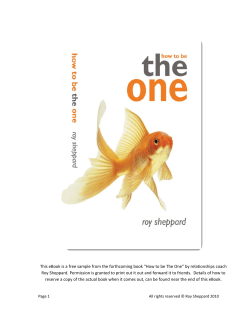 This eBook is a free sample from the forthcoming book... Roy Sheppard. Permission is granted to print out it out...