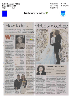 How to have a celebrity wedding