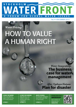 water front HOW TO VALUE A HUMAN RIGHT
