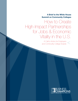&lt; How to Create High-Impact Partnerships for Jobs &amp; Economic