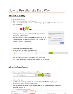 How to Use eBay the Easy Way Introduction to Ebay