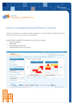How to navigate Expedia Partner Central