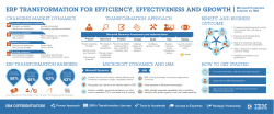 } ERP TRANSFORMATION FOR EFFICIENCY, EFFECTIVENESS AND GROWTH CHANGING MARKET DYNAMICS TRANSFORMATION APPROACH