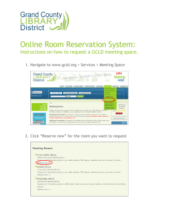 Online Room Reservation System: te to www.gcld.org
