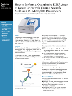 How to Perform a Quantitative ELISA Assay Multiskan FC Microplate Photometers