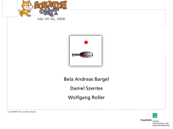 Bela Andreas Bargel Daniel Szentes Wolfgang Roller Scratch@MIT: Bela-Andreas Bargel