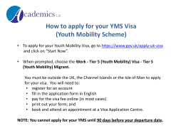 How to apply for your YMS Visa (Youth Mobility Scheme)