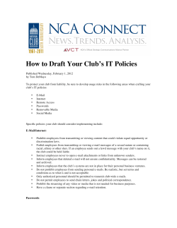 How to Draft Your Club’s IT Policies