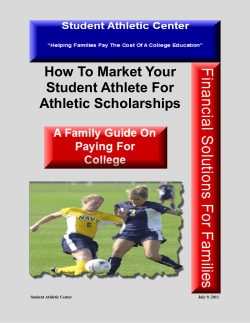 How To Market Your Student Athlete For Athletic Scholarships