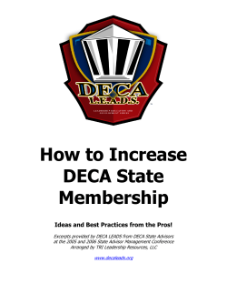 How to Increase DECA State Membership