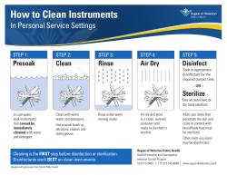 How to Clean Instruments In Personal Service Settings Clean Rinse