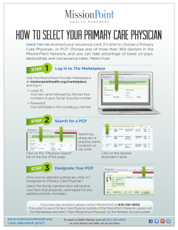 How to select your primary care physician
