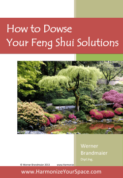 How to Dowse Your Feng Shui Solutions  www.HarmonizeYourSpace.com