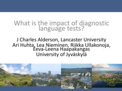 What is the impact of diagnostic language tests?
