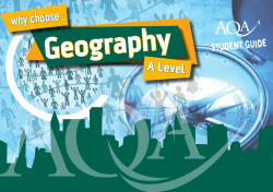 Geography why choose A Level