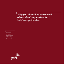 Why you should be concerned about the Competition Act? India’s competition law 1