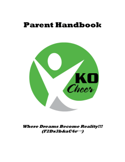 Parent Handbook Where Dreams Become Reality!!! aC4e )