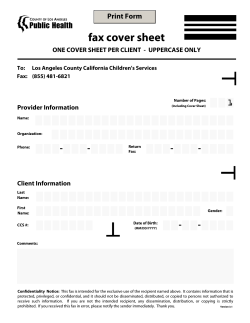 fax cover sheet - 1 Print Form