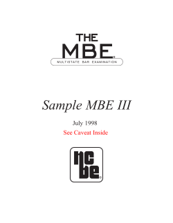 Sample MBE III July 1998  6HH&amp;DYHDW,QVLGH