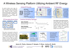 A Wireless Sensing Platform Utilizing Ambient RF Energy  Ambient RF Sources
