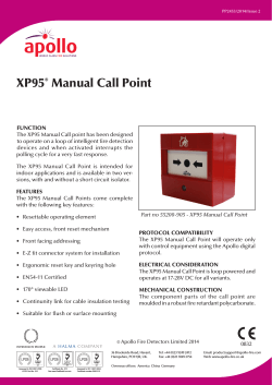 XP95 Manual Call Point ®