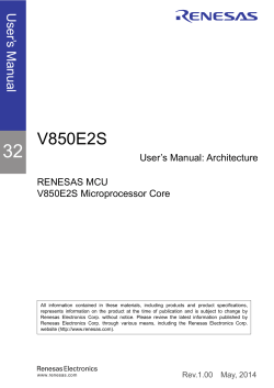 32 V850E2S User’ s Manual
