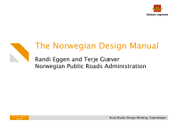 The Norwegian Design Manual Randi Eggen and Terje Giæver