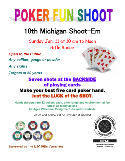 10th Michigan Shoot-Em Seven shots at the BACKSIDE of playing cards