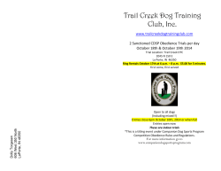 Trail Creek Dog Training Club, Inc.