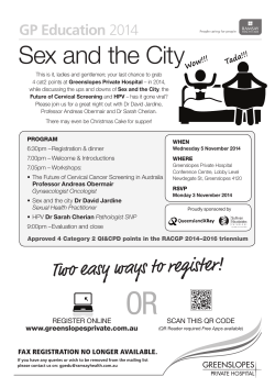 Sex and the City GP Education