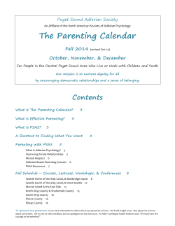 The Parenting Calendar Fall 2014  October, November, &amp; December