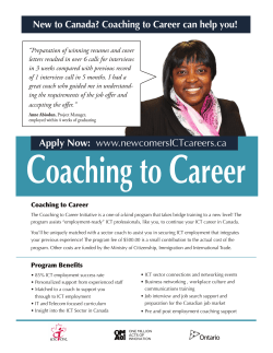 New to Canada? Coaching to Career can help you!