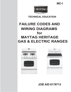 FAILURE CODES AND WIRING DIAGRAMS for MAYTAG HERITAGE