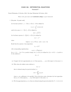 CAAM 336 · DIFFERENTIAL EQUATIONS Homework 7