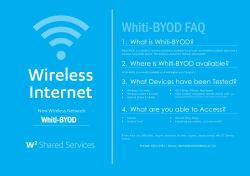 Whiti-BYOD FAQ 1.  What is Whiti-BYOD?