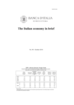 The Italian economy in brief No. 90 - October 2014