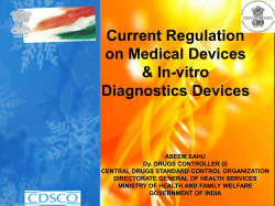 Current Regulation on Medical Devices &amp; In-vitro Diagnostics Devices